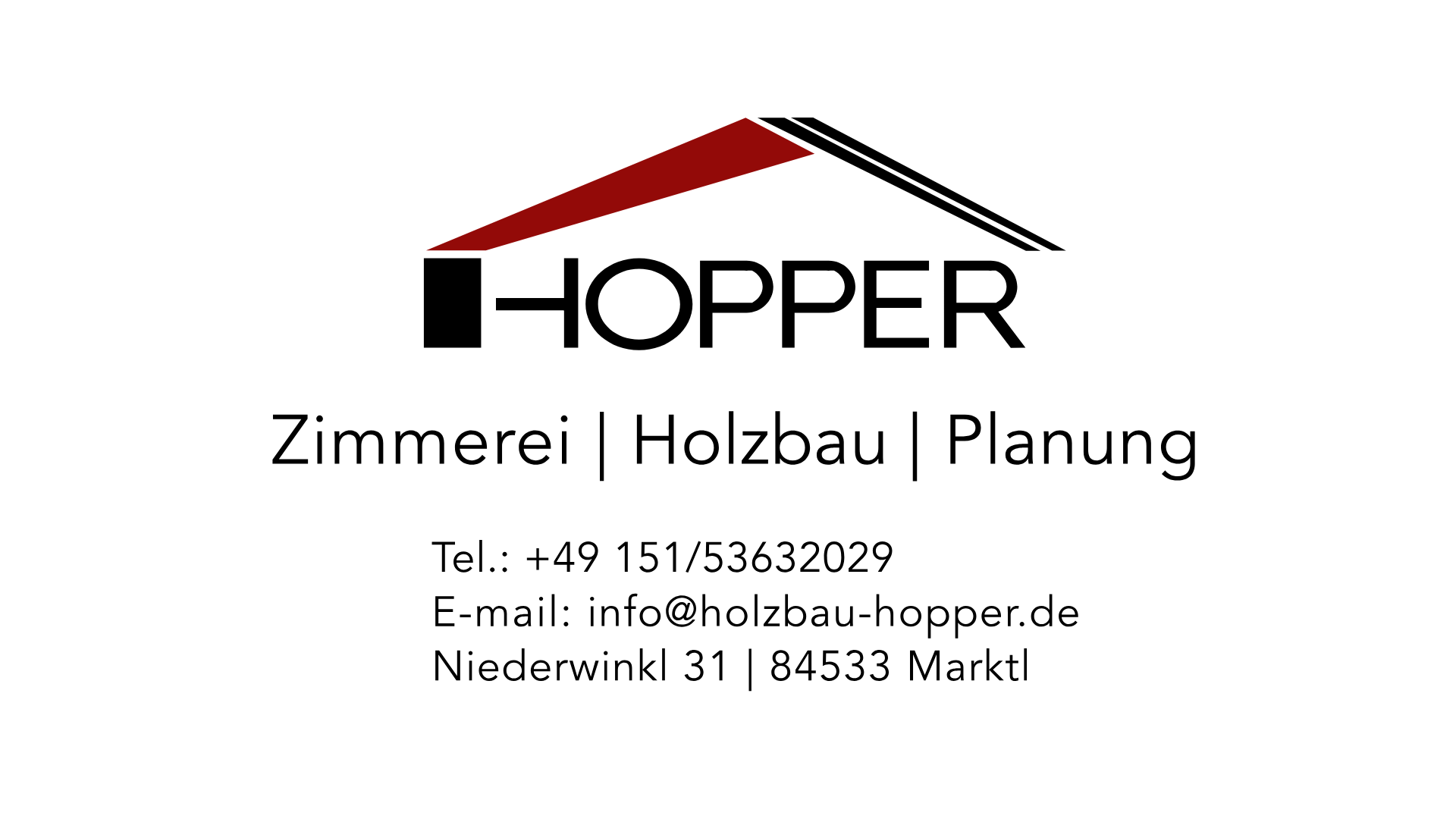 Holzbau & Zimmerei Hopper